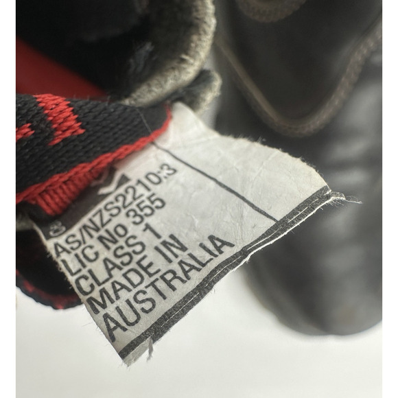 Redback Distressed Steel Toe Boots USBOK Red Back Elastic Brown Men's Size 14 - Picture 4 of 16